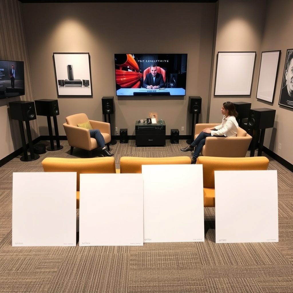 Delivery and setup of audio equipment